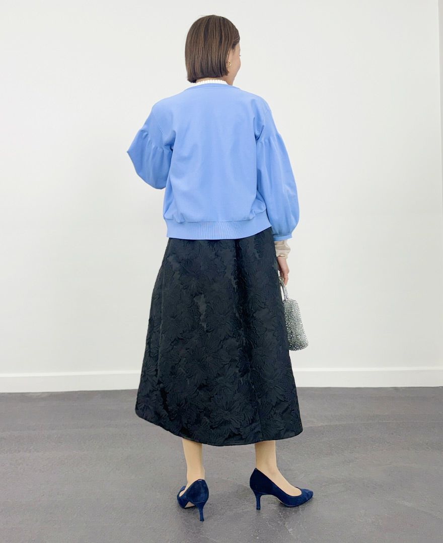 ドゥロワー　パフジャガードスカート　Lookbook掲載　定価10.8 フラワージャガードスカート | フレアスカート | NOELA OFFICIAL WEB STORE