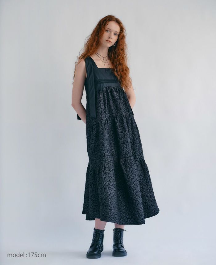 モデル着用：ティアードワンピース/cloudy clouds