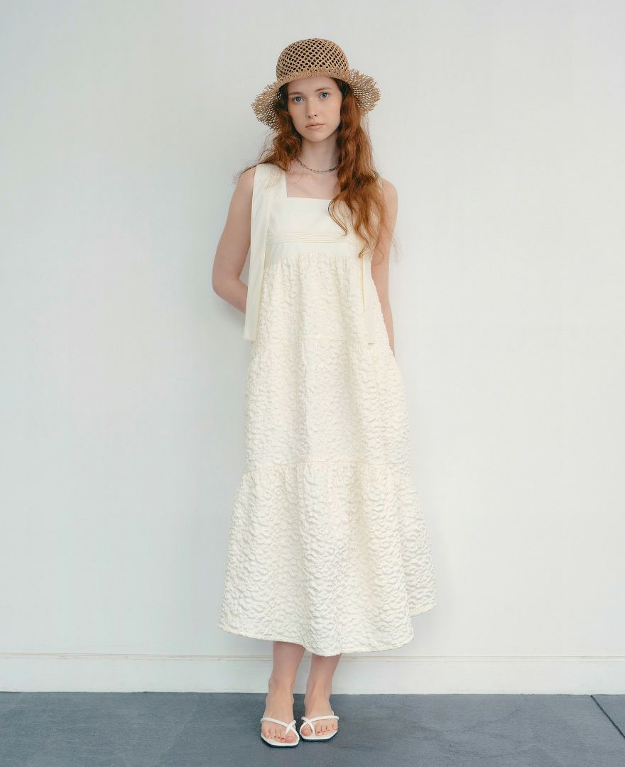 model着用：ティアードワンピース/cotton clouds