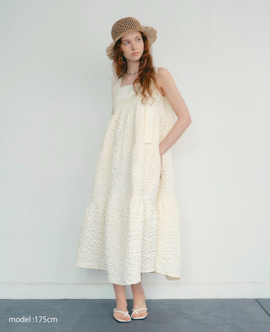model着用：ティアードワンピース/cotton clouds