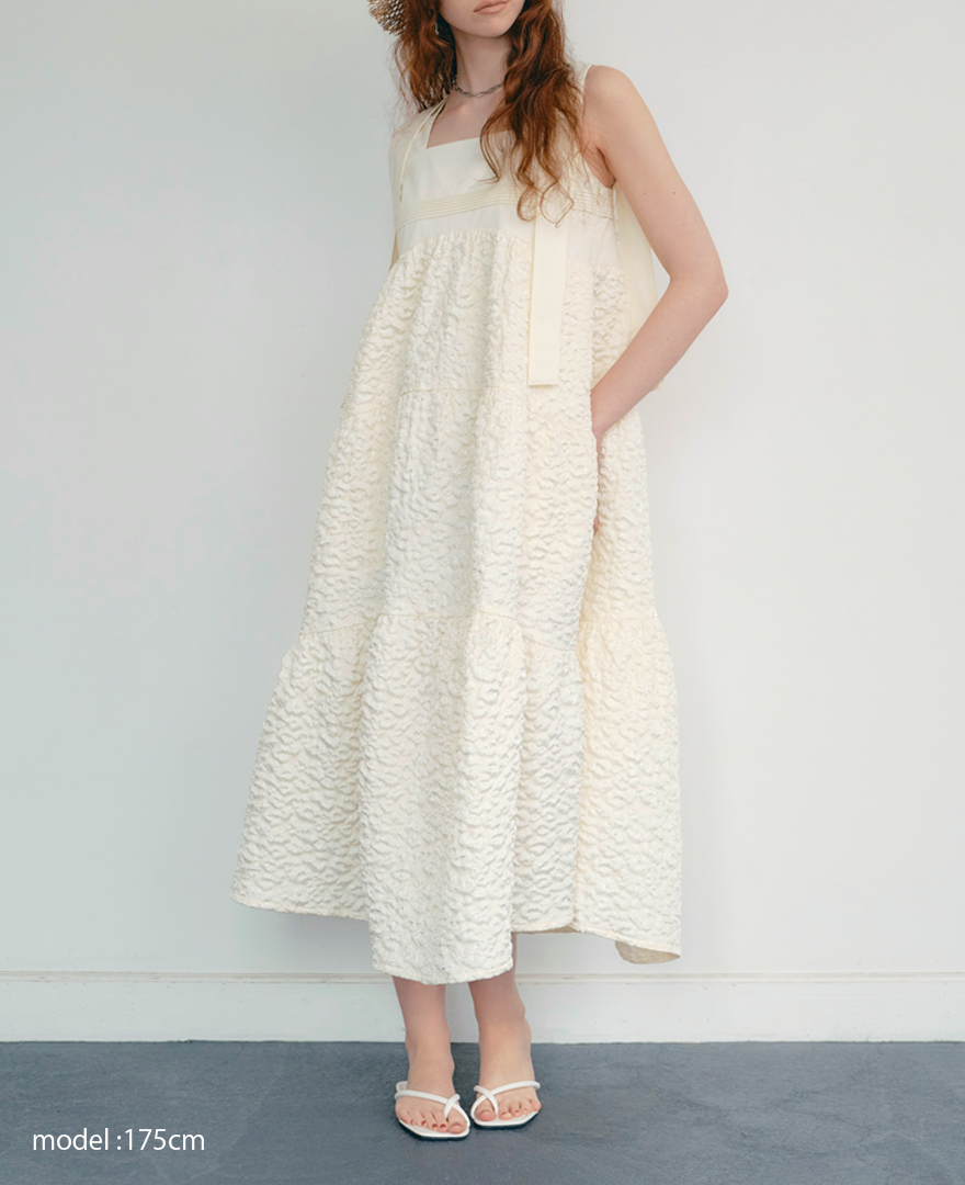 model着用：ティアードワンピース/cotton clouds