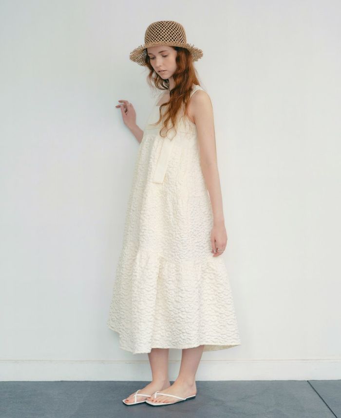 model着用：ティアードワンピース/cotton clouds