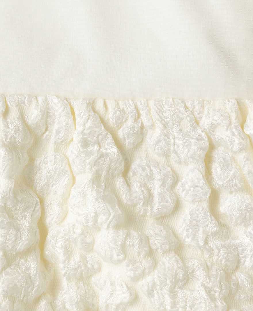 ティアードワンピース 'cotton clouds'の生地アップ画像