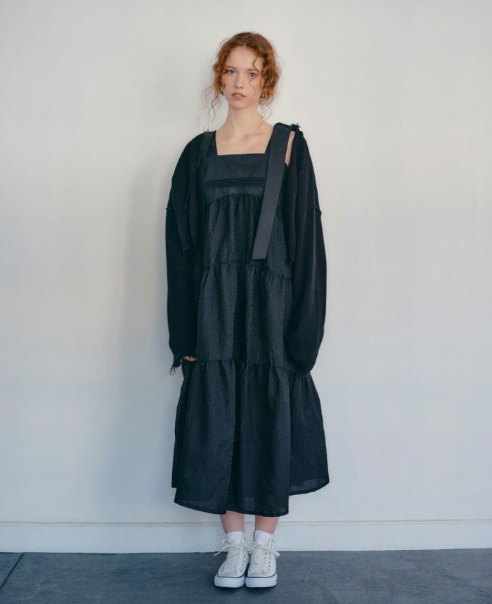 モデル着用：ティアードワンピース/ripples