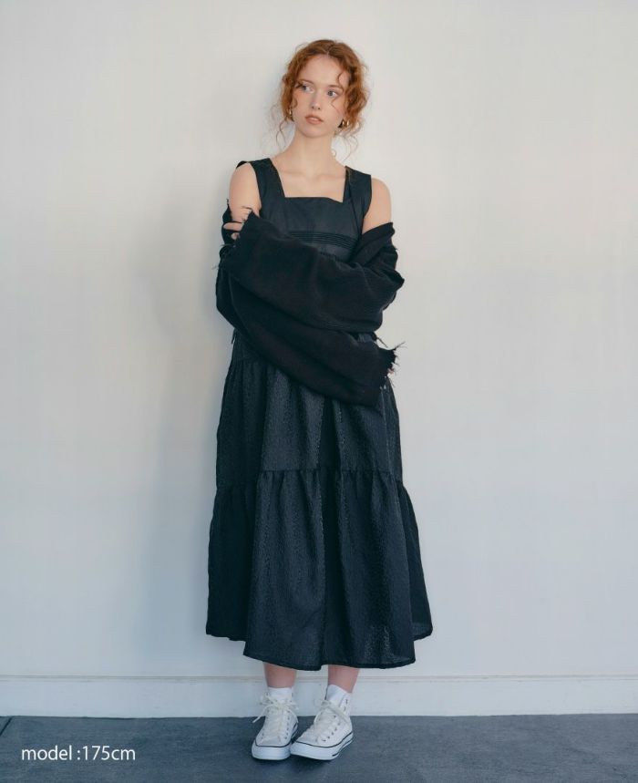 モデル着用：ティアードワンピース/ripples