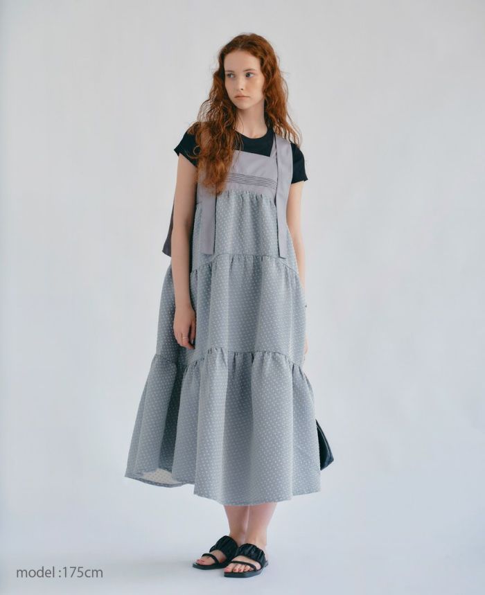 モデル着用：ティアードワンピース/water drop