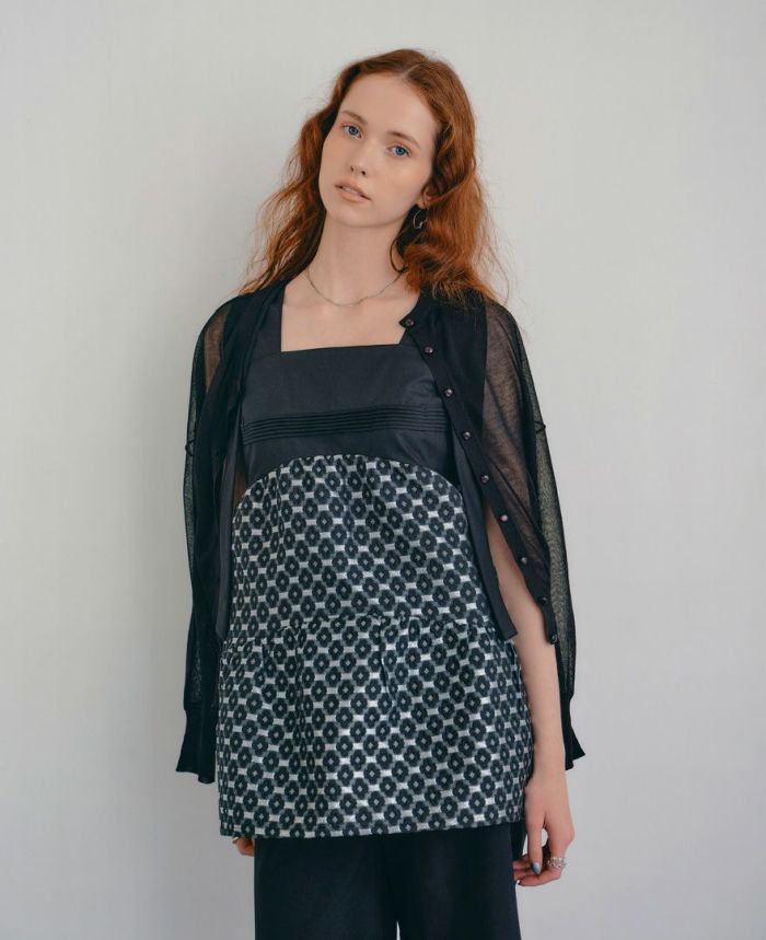 ティアードトップス/camellia