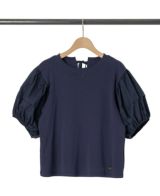 バルーン袖Tシャツオンラインショップ限定色ネイビーの詳細画像