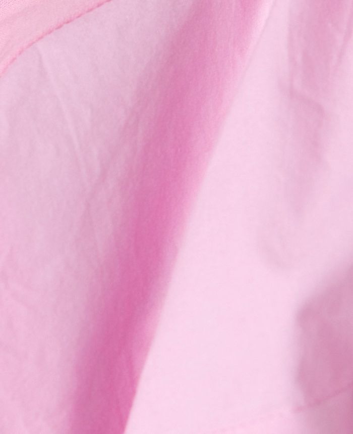 バルーン袖Tシャツピンクの袖部分生地アップ画像