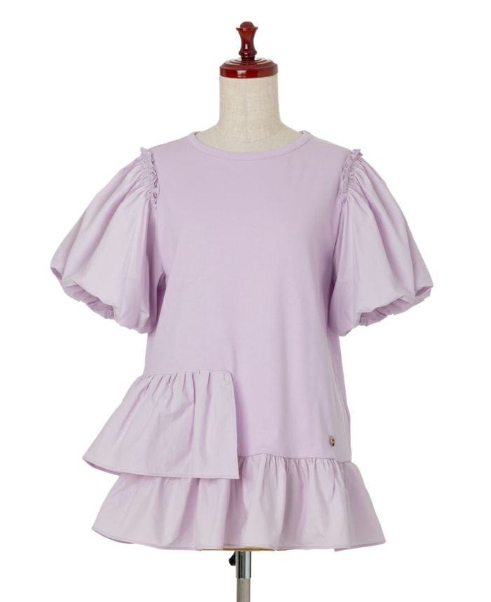 アシメフリルチュニックの前身頃画像