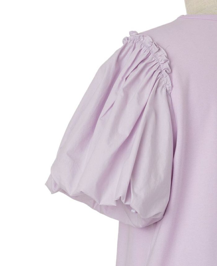 アシメフリルチュニック袖部分アップ画像