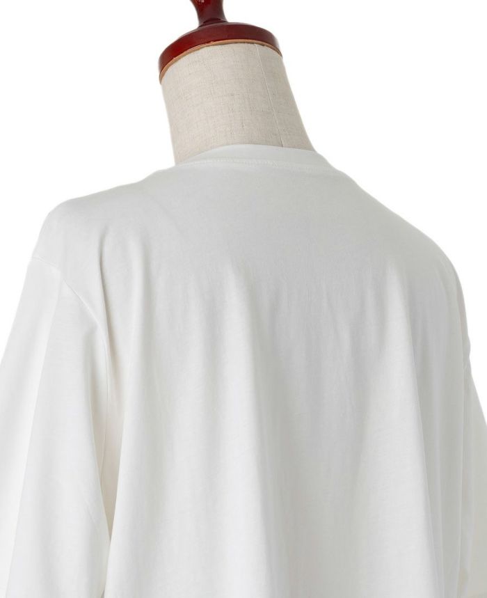 バレエシューズモチーフTシャツホワイトの背中詳細画像