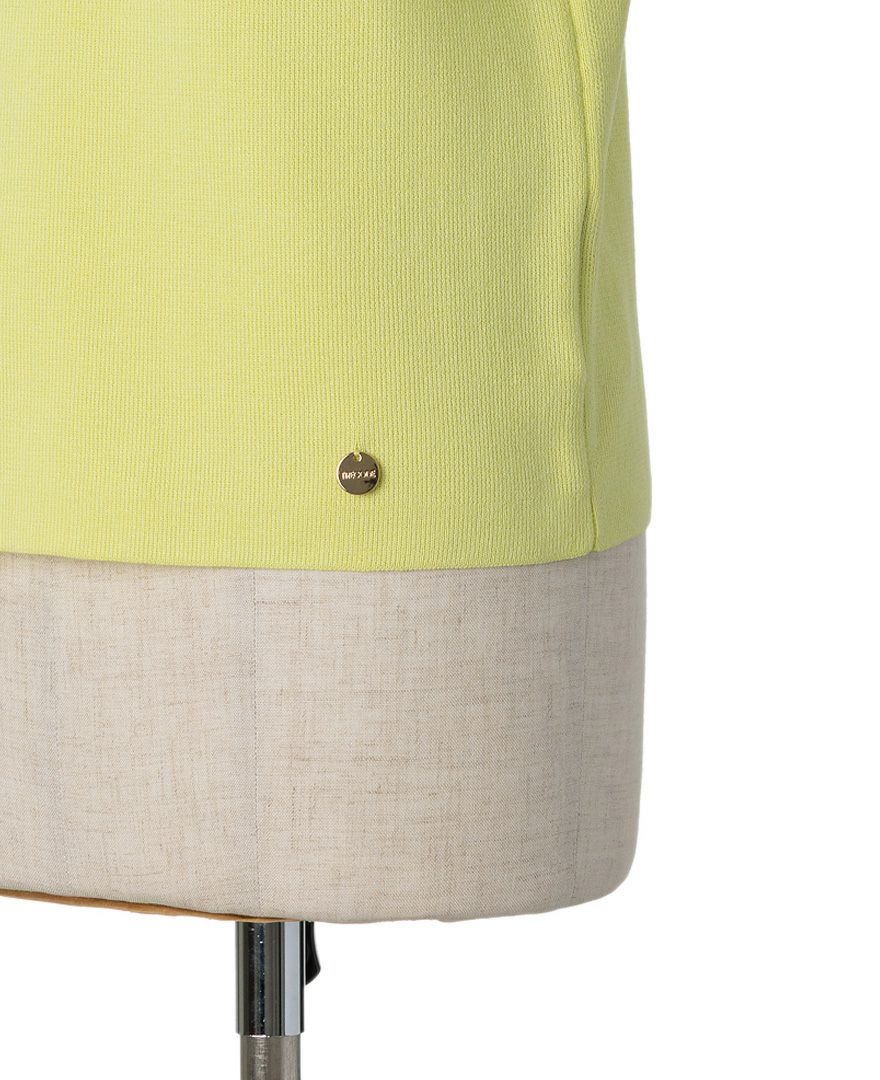 袖フリルニットイエローの裾部分詳細画像