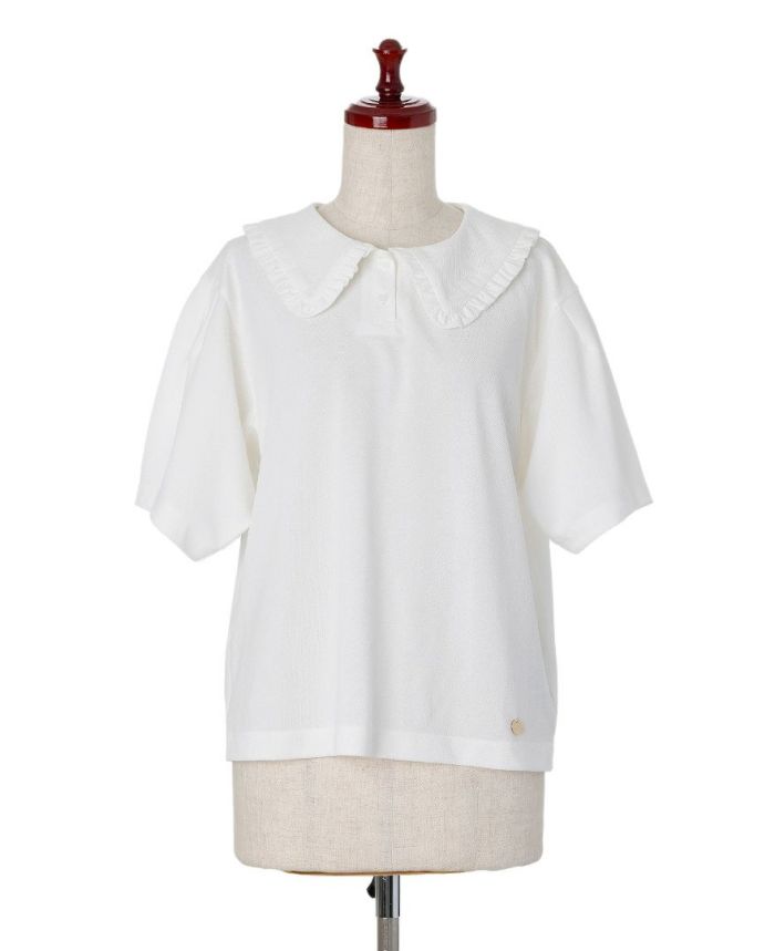 カノコポロシャツ前身頃詳細画像
