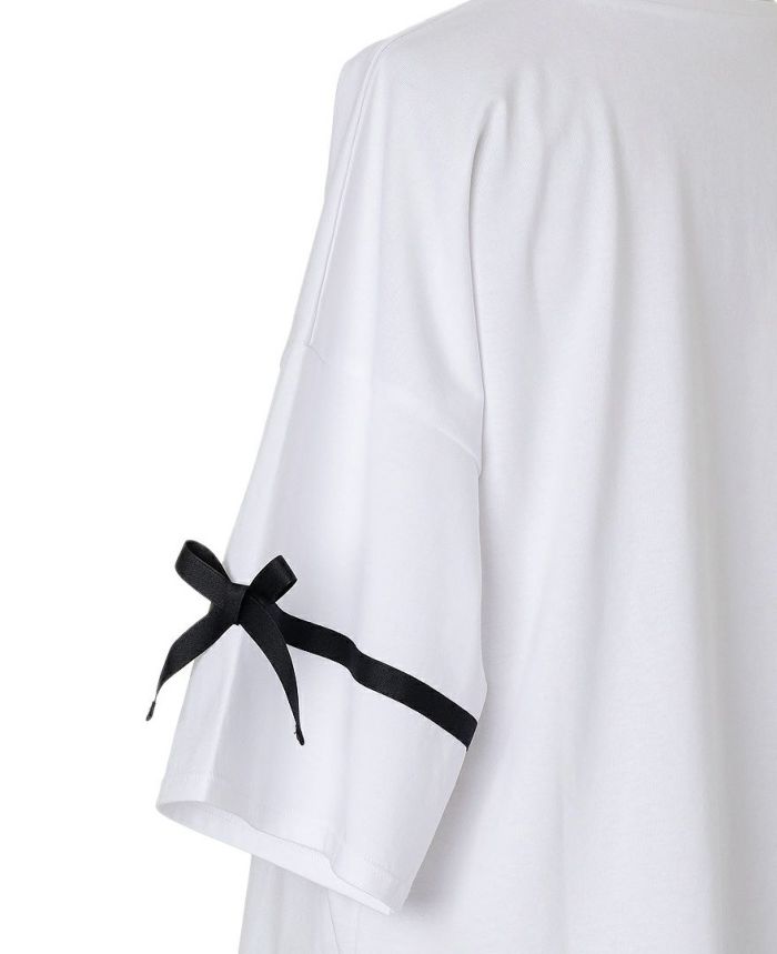 サイドリボンTシャツ袖部分詳細画像
