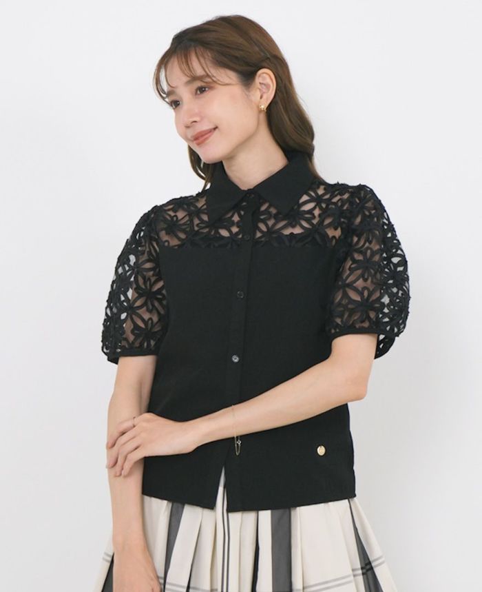 DOEN レースブラウス DÔEN レース ブラウス ピンタック入り フリル付き | NET-A-PORTER