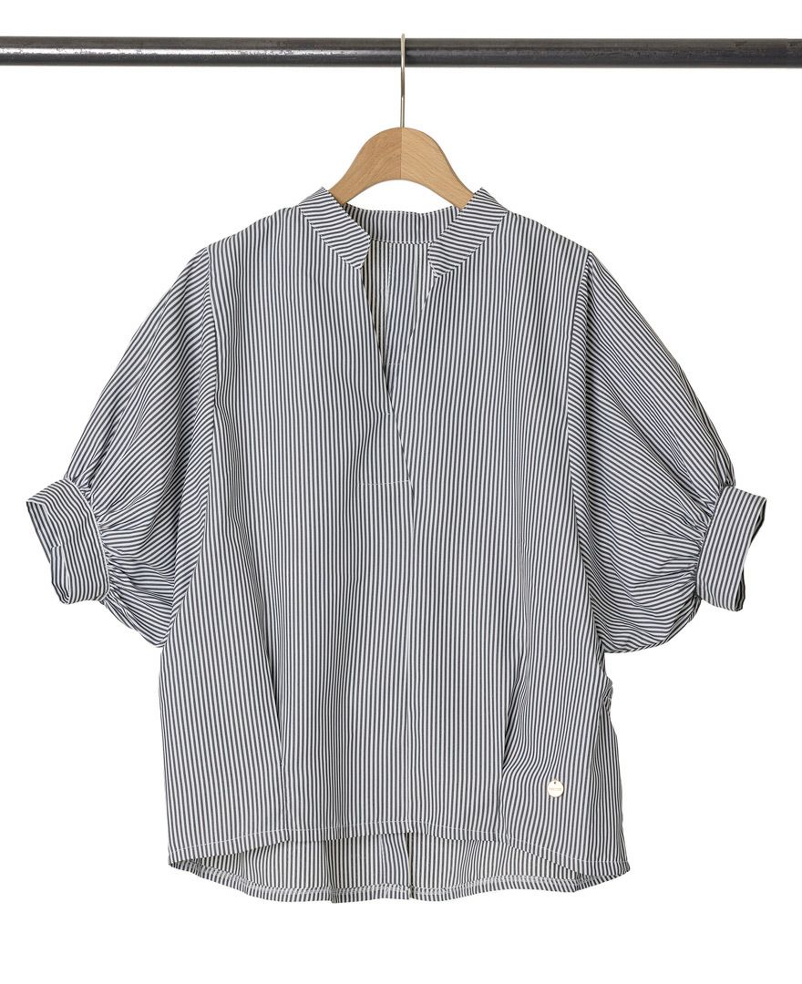 TRECODE（トレコード）のストライプ半袖シャツの詳細