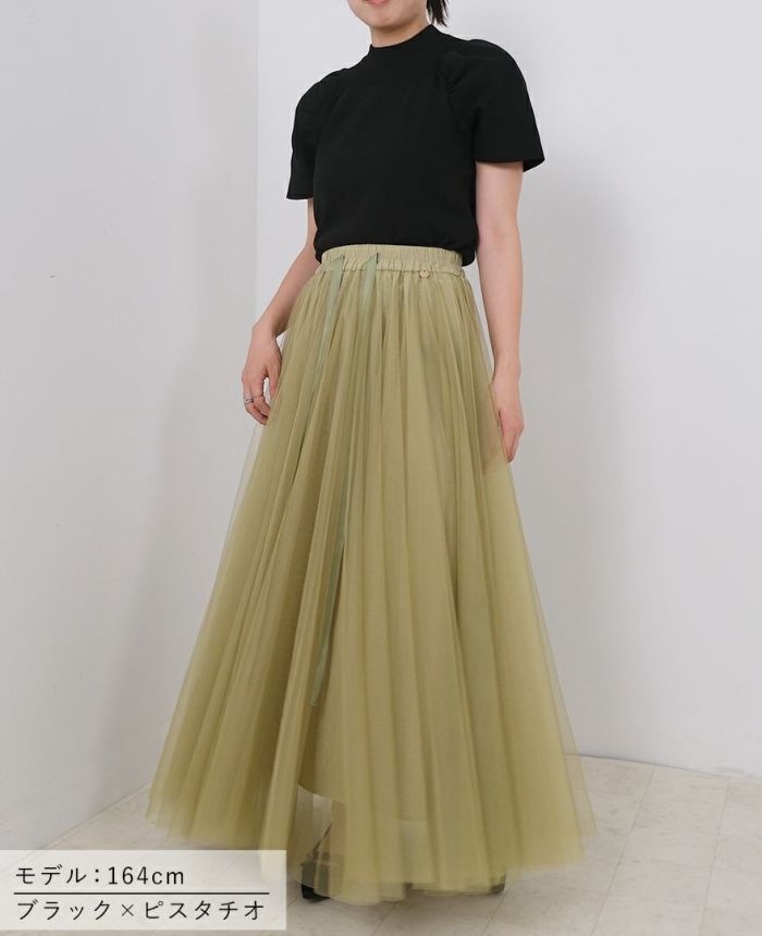 クラシカルなレディ感で華コーデが即完成♪レースプリーツフレアスカート　ブラック クラシカルなレディ感で華コーデが即完成♪レースプリーツフレア