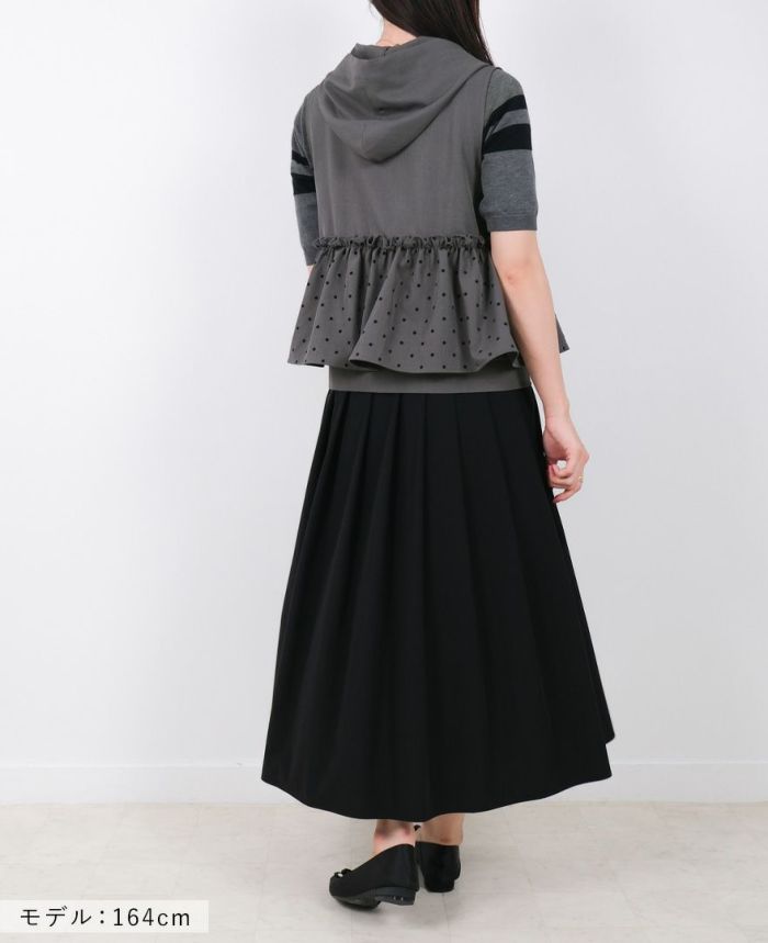 TRECODE（トレコード）のドットフリルパーカーベストの詳細