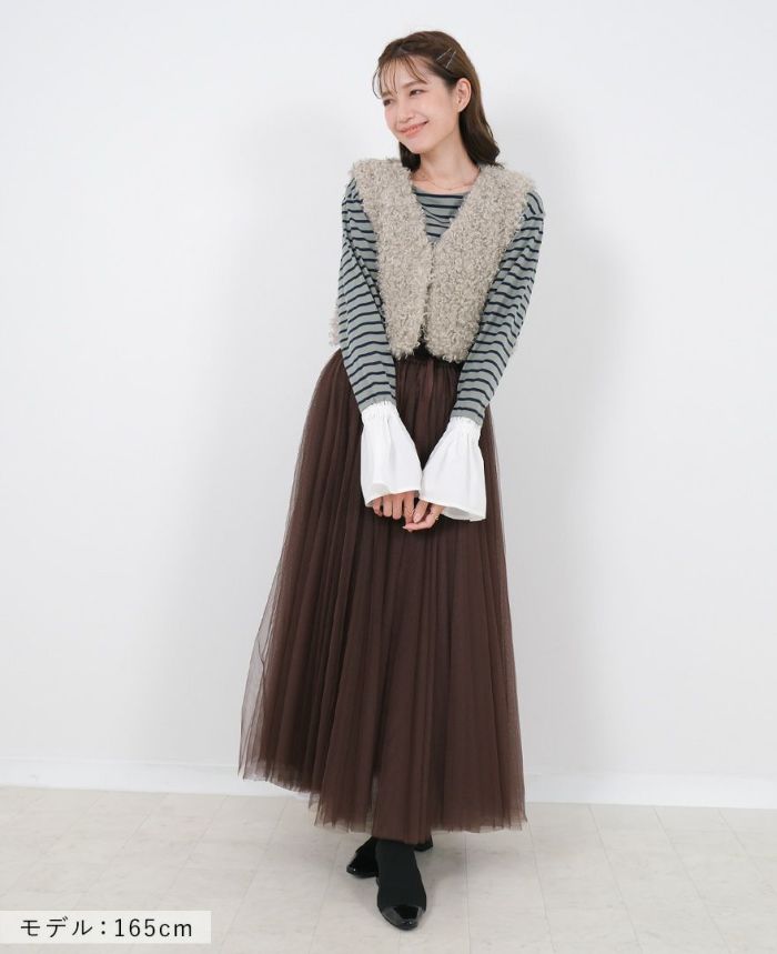 TRECODE（トレコード）のエコファーショートベストの詳細