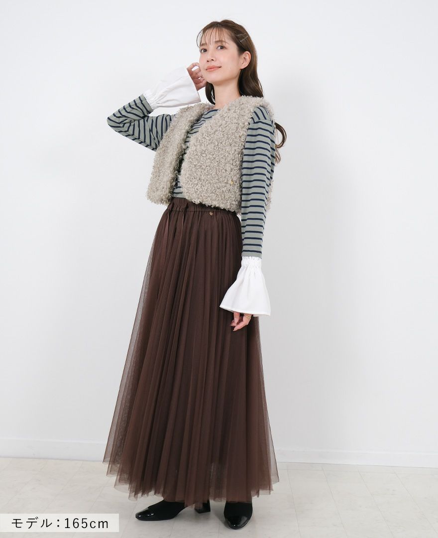 TRECODE（トレコード）のエコファーショートベストの詳細