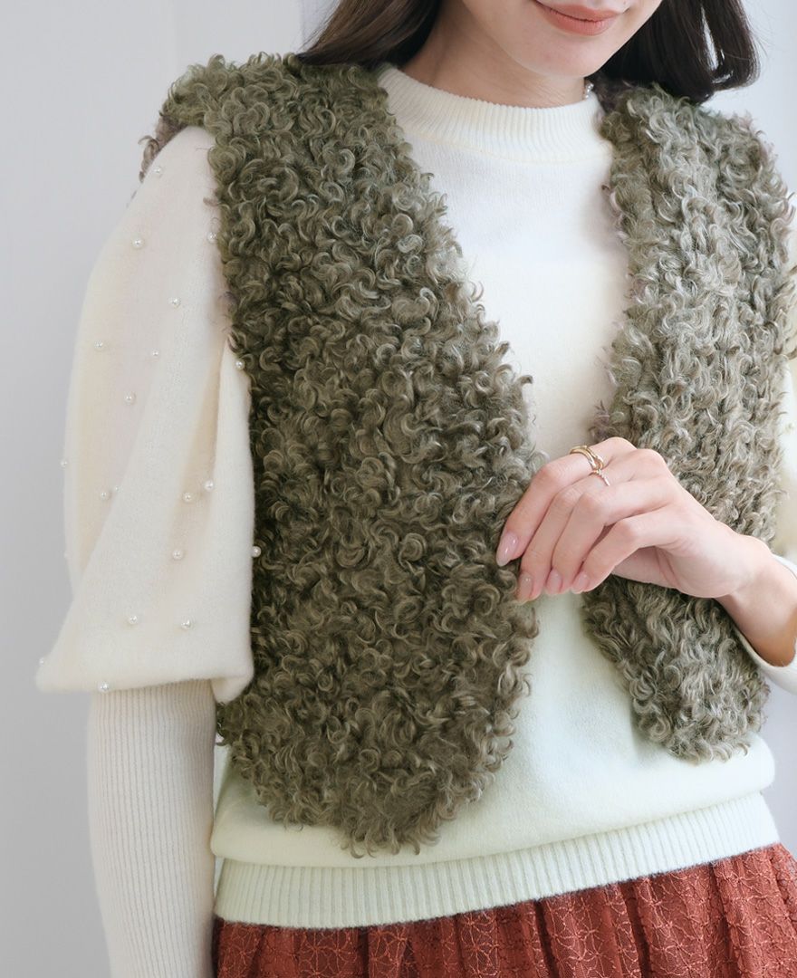 TRECODE（トレコード）のエコファーショートベストの詳細