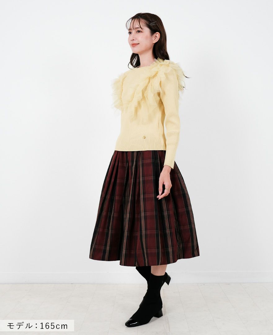 TRECODE（トレコード）のアシメチュールフリルニットの詳細