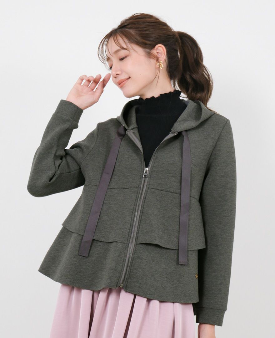 TRECODE（トレコード）の二段フリルパーカーの詳細