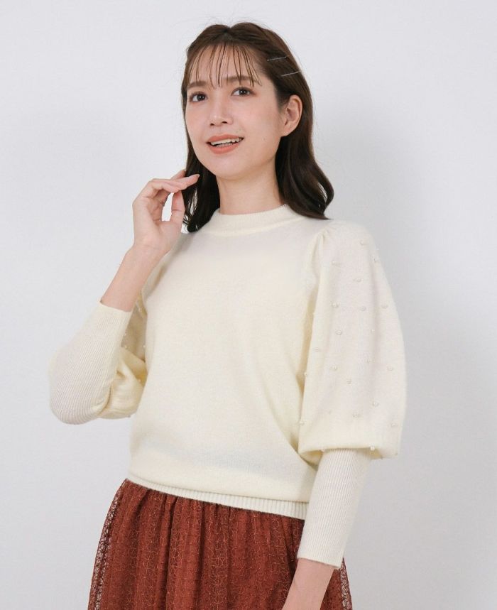 TRECODE（トレコード）の袖パールニットの詳細