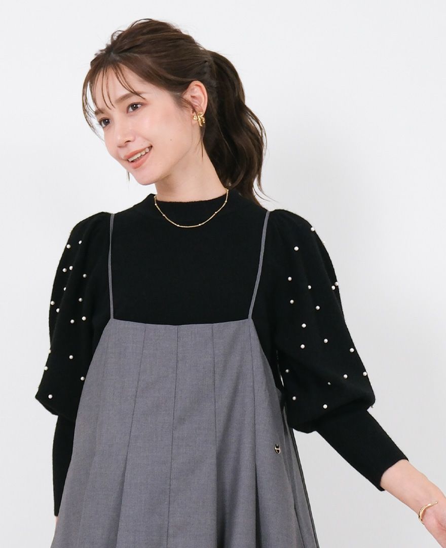 TRECODE（トレコード）の袖パールニットの詳細