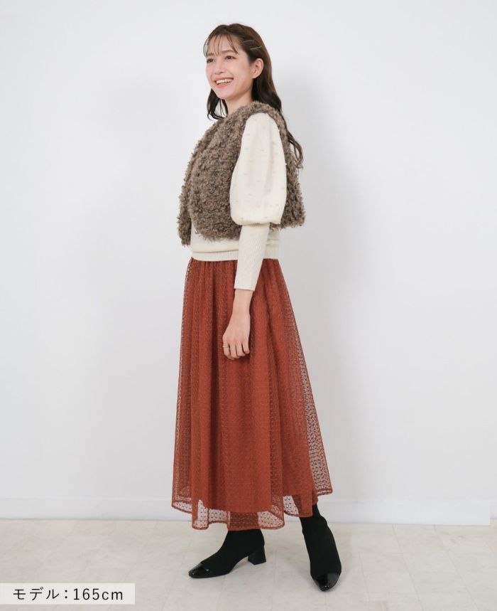 TRECODE（トレコード）の袖パールニットの詳細