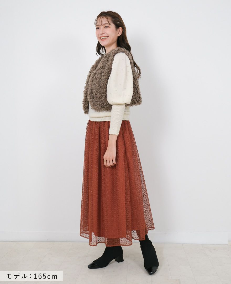 TRECODE（トレコード）の袖パールニットの詳細