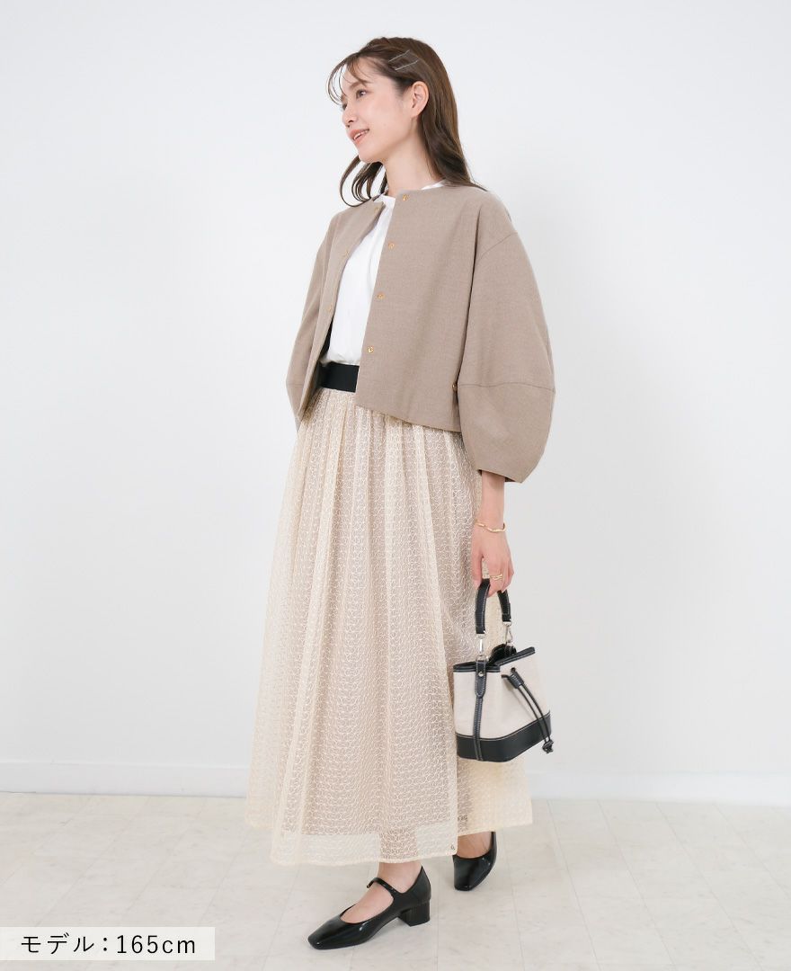 TRECODE（トレコード）のランタン袖ブルゾンの詳細