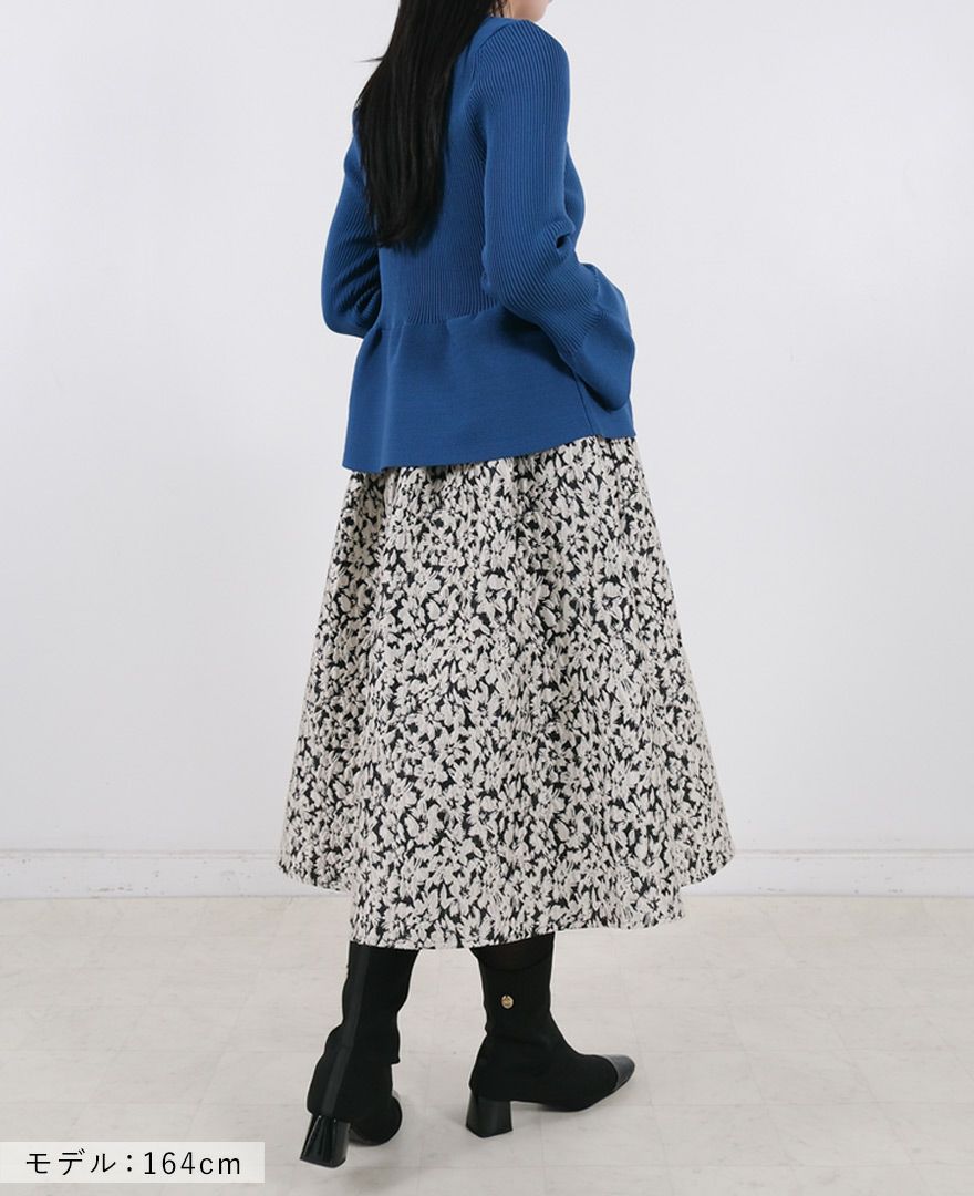 TRECODE（トレコード）の神戸・山の手フラワージャガードスカートの詳細